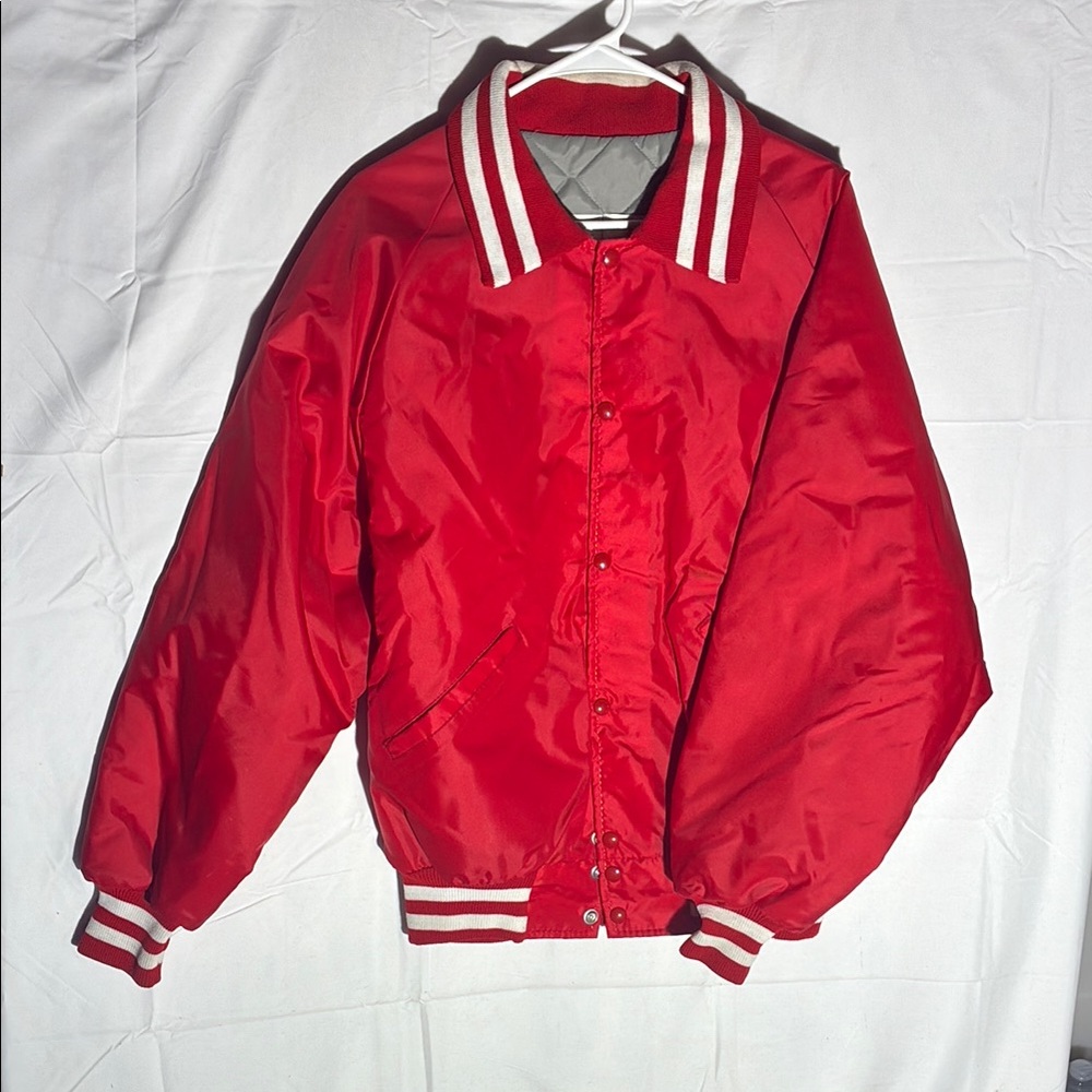 Flawless Vintage Waterproof RedVarsity Jacket by DeLong